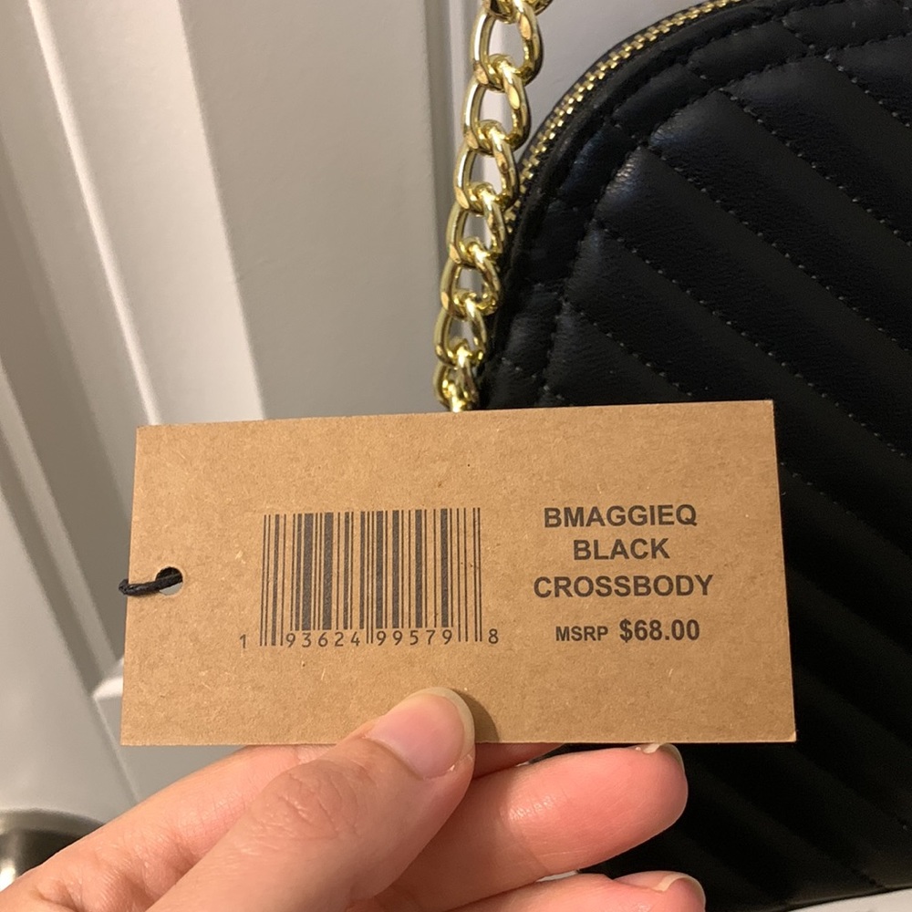 Steve Madden Chevron Leather Crossbody Bag - Picture 16 of 16